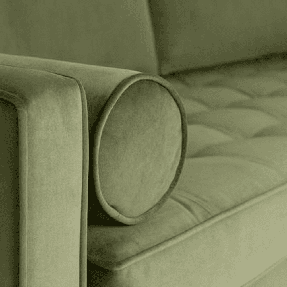 Model 02 3 Seater Velvet Sofa, Vine