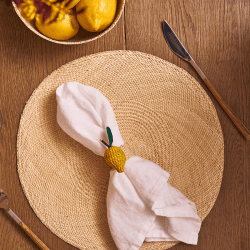 Image showing the Nariño Set of 2 Woven Placemats, D39cm, Natural product.