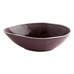 Image showing the Vie Naturelle Soup/Cereal/Pasta Bowl, W20.2cm x D16.5cm, Aubergine product.