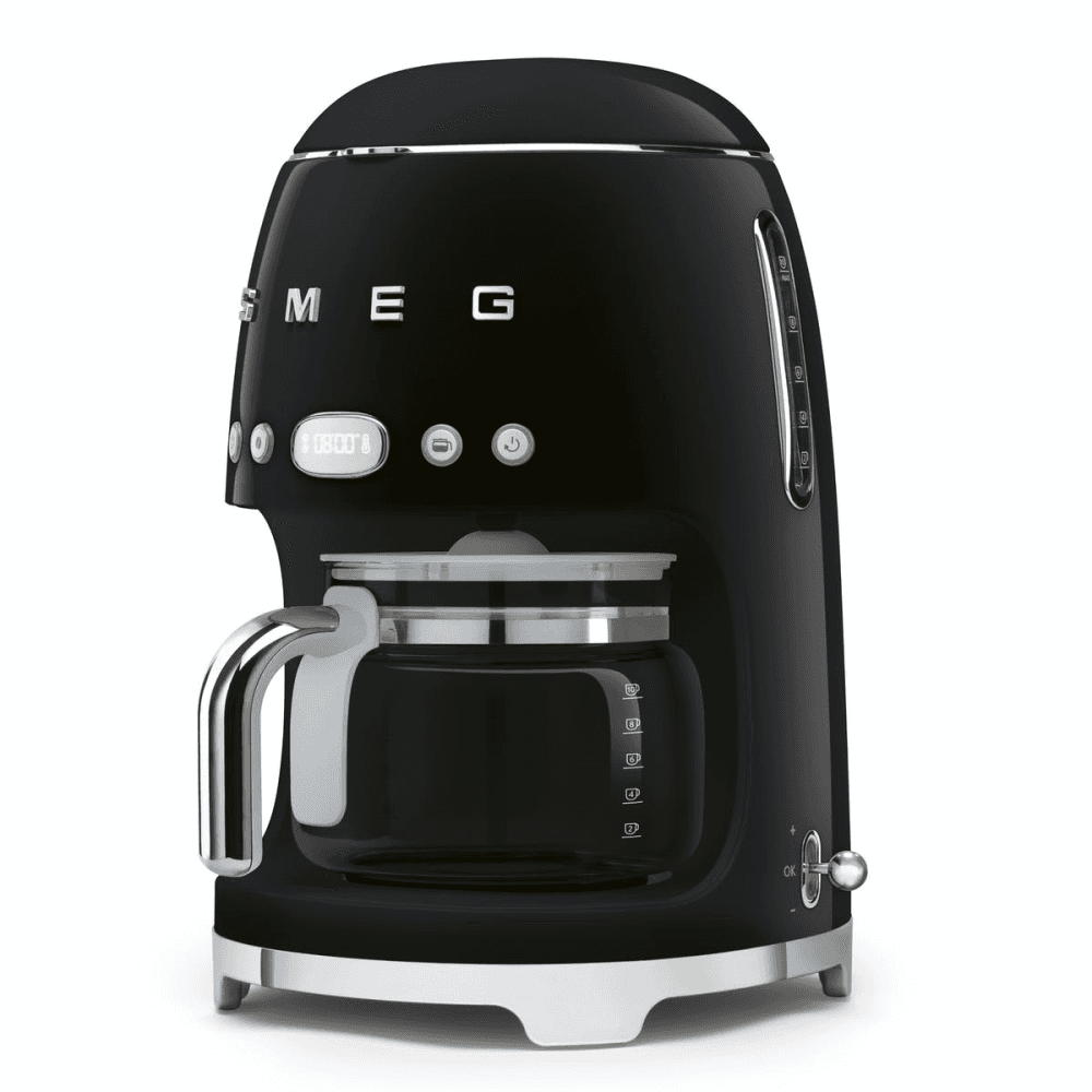 50's Retro Drip coffee machine, 1.4 litres, Black