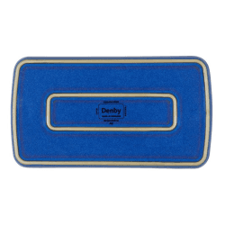 Image showing the Imperial Blue Rectangular plate, 24 x 14.5cm product.