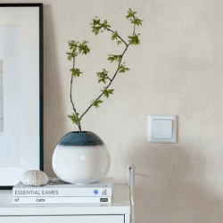 Image showing the Lave Home Drop Small Vase, H13cm, Blue product.