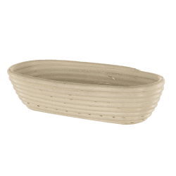 Image showing the Oval banneton basket, 29 x 13 x 7.5cm, Natural Cane product.