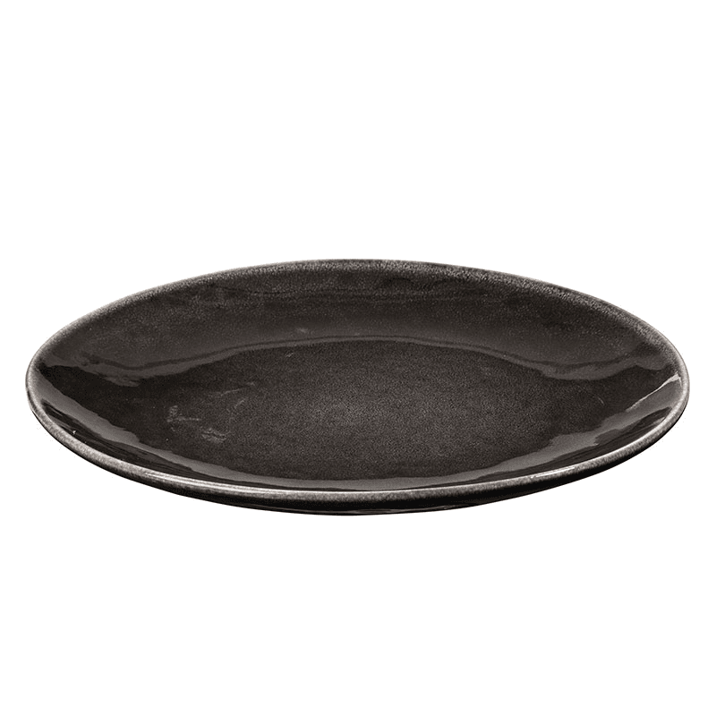 Nordic Coal Large Dinner Plate, D31cm, Black