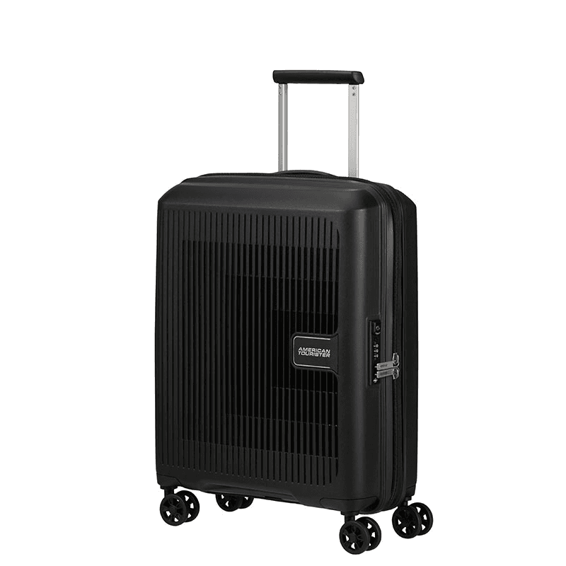 Aerostep Cabin Suitcase, H55 x L40 x W20/23cm, Black