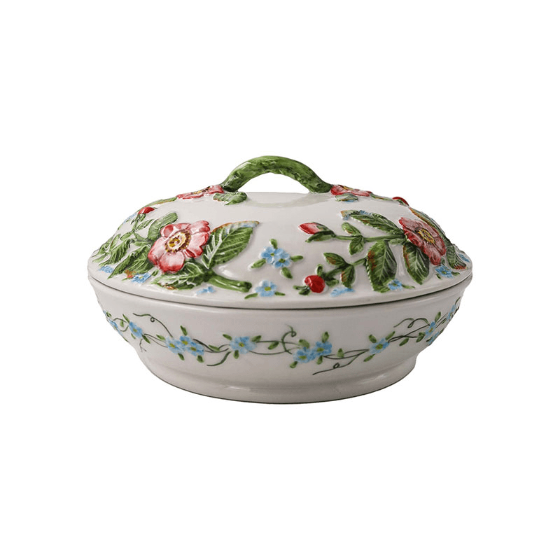 Giardino Lidded Serving Dish, H10 x W24 x D24cm, Multi