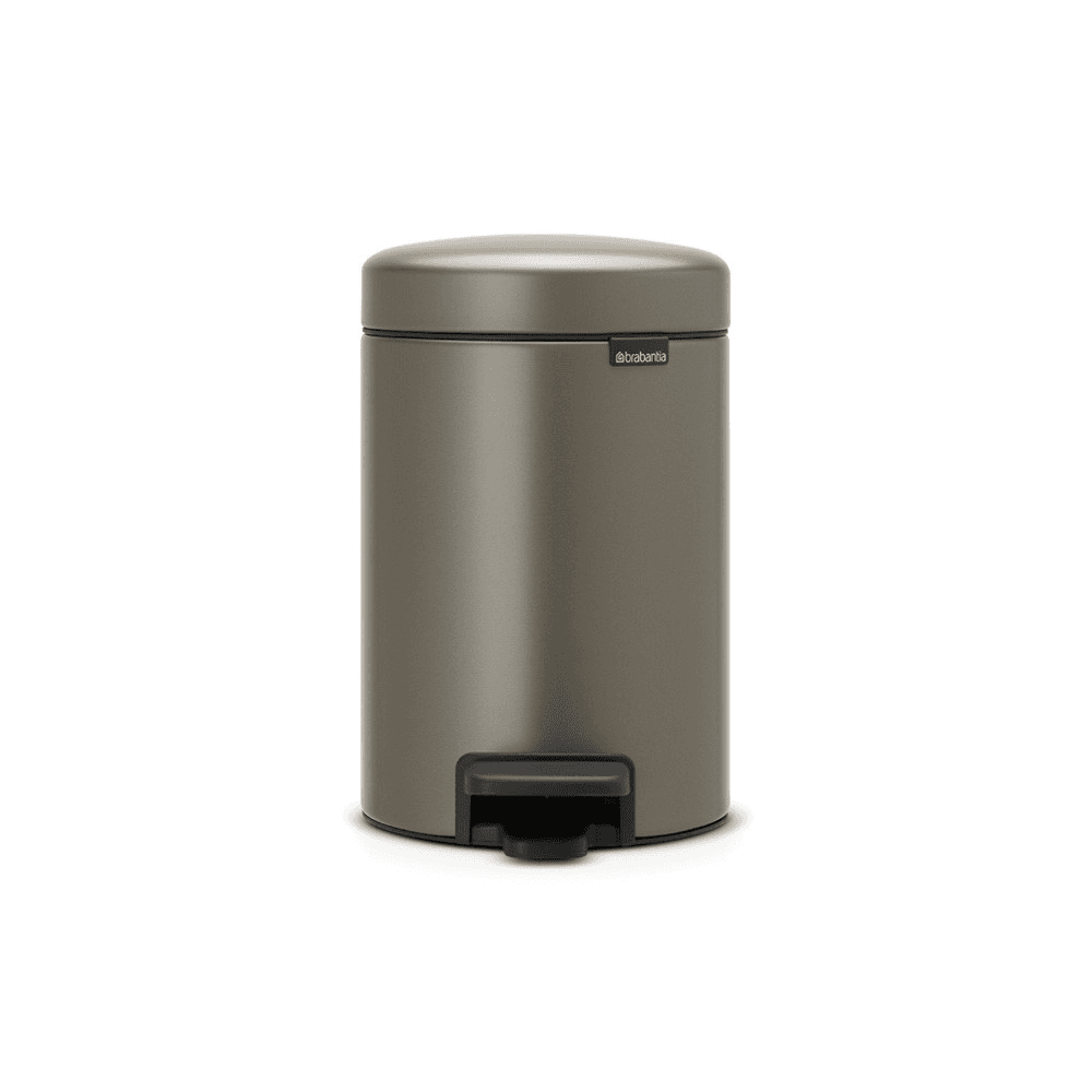 newIcon Pedal bin, 3 litre, Platinum