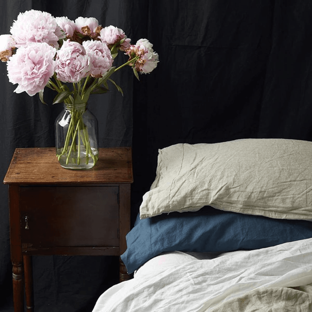 Oatmeal Linen Duvet Cover, King