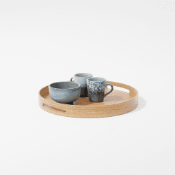 Image showing the Busboy Round Tray, D30cm, Oak product.