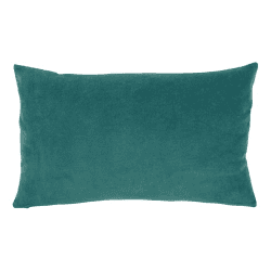 Image showing the Elise Velvet Cushion, 40 x 65cm, Green/Grey product.