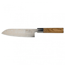 Image showing the Flame Santoku Knife, 18cm, Olive Wood product.