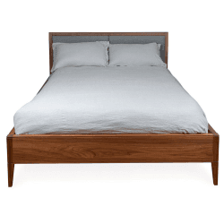 Image showing the Lars King Size Bed, Grey and Walnut product.