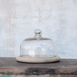 Image showing the Recycled Bell dome - small, H14 x D19.5cm, Clear Glass product.