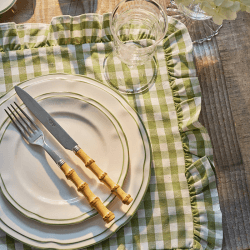 Image showing the Provence Set of 4 Dinner Plates, D26cm, Green product.