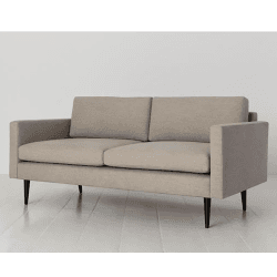 Image showing the Model 01 2 Seater Linen Sofa, Pumice product.
