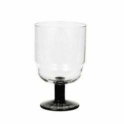 Image showing the Nordic Bistro Red Wine Glass, 250ml, Grey/Clear product.