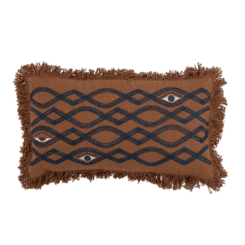 Galia Cushion, 25 x 50cm, Brown