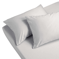 Image showing the Sateen Pair of King Pillowcases, Platinum product.