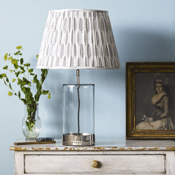 Image showing the Wisteria Table lamp - base only, H39 x W15cm, Nickel And Clear Glass product.