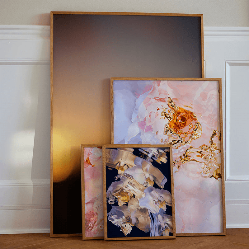 Sunset 02 Framed Print, 50 x 70cm, Orange