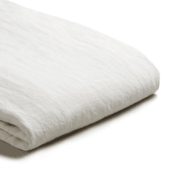 Image showing the White Linen Duvet Cover, Double product.