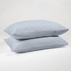 Image showing the The Original 300 Thread Count Sateen Pair of Pillowcases, Standard, Nordic Sky product.