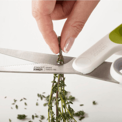 Image showing the PowerGrip Kitchen scissors, White/Green product.