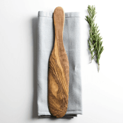 Image showing the Traditional Olive Wood Pancake & Omelette Spatula - 29cm product.