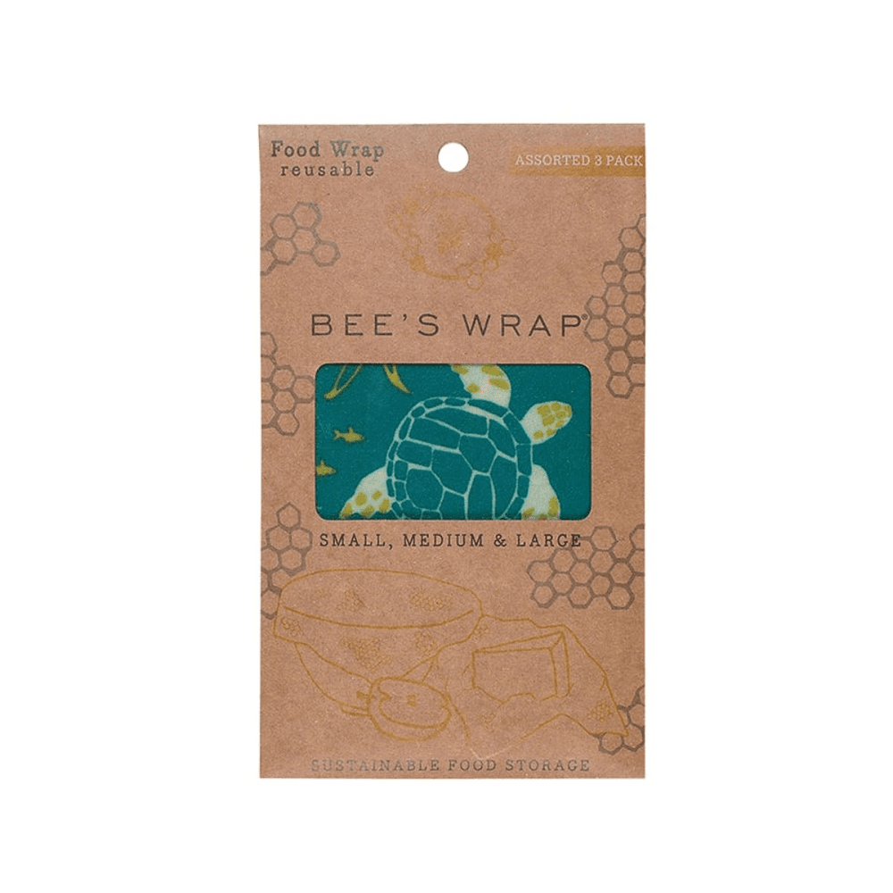 Ocean Print Pack of 3 food wraps, small/med/large