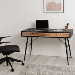 Image showing the Anders Smart Desk, Oak/Black product.