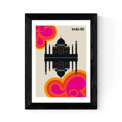 Image showing the Bo Lundberg India 68 Print, Red product.