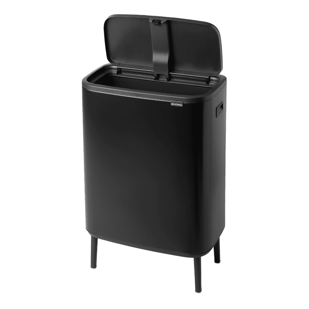 Bo Hi touch bin, 60 litre, Matt Black