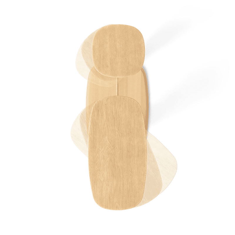 Swivo Side Table, Natural