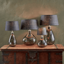 Image showing the Baba Glass Lamp, H50cm, Green Smoke product.