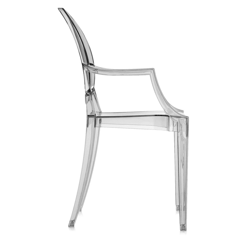 Louis Pair of armchairs, H93 x W54 x D55 cm, Smoke Grey