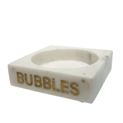 Image showing the Bubbles Bottle Holder, L12.5x W12.5 x H3.5cm, White product.