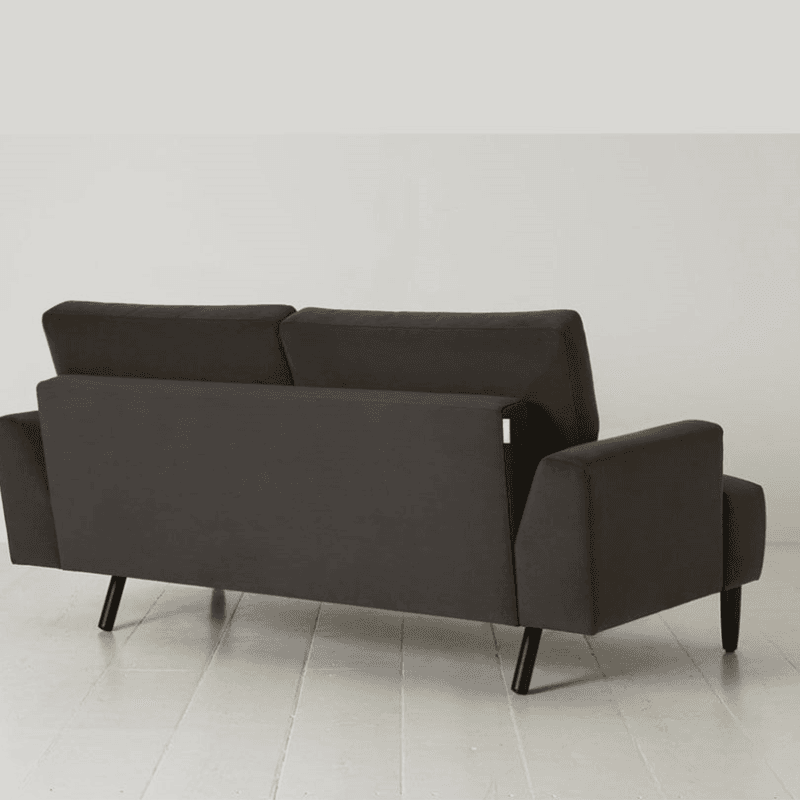 Model 05 2 Seater Velvet Sofa, Charcoal