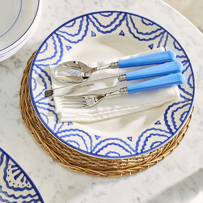 Tabla Set of 2  Dinner Plates, D28cm, Blue