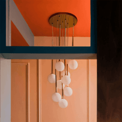 Image showing the Globe Cluster Pendant Light, H99cm, Brass product.