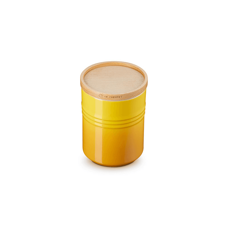 Stoneware Medium Storage Jar with Wooden Lid, Nectar