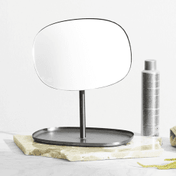 Image showing the Flip Vanity Mirror L28 x D19.4 x H34.5 Grey, Grey product.
