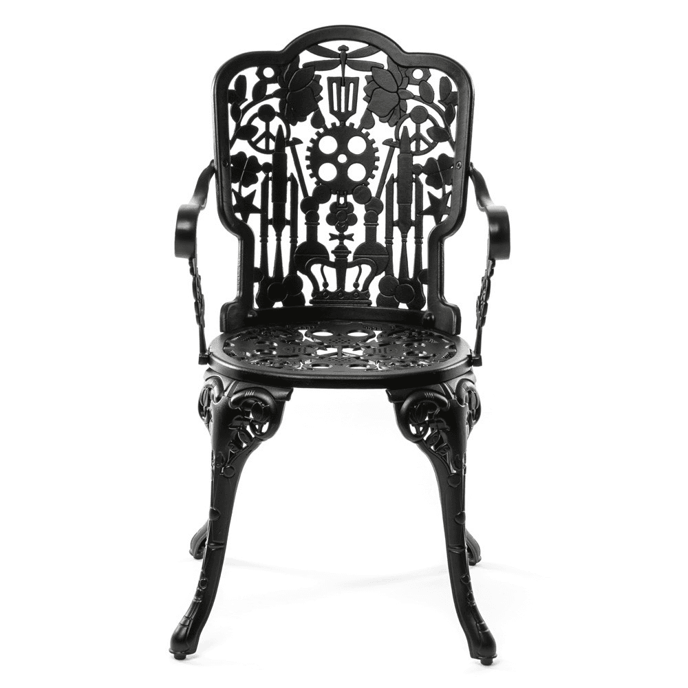 Industry Armchair, H94 x L52 x D55cm, Black