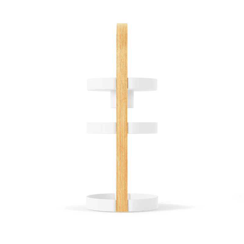 Bellwood Organiser, H50cm, White & Natural