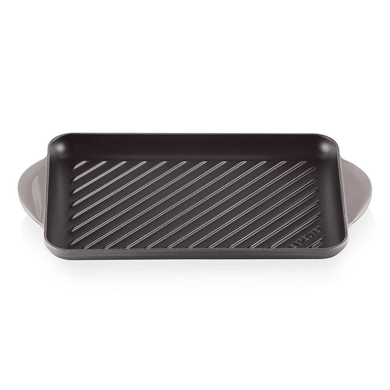 Traditional Cast Iron Rectangular Grill, 32cm, Flint
