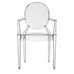 Image showing the Louis Pair of armchairs, H93 x W54 x D55 cm, Smoke Grey product.