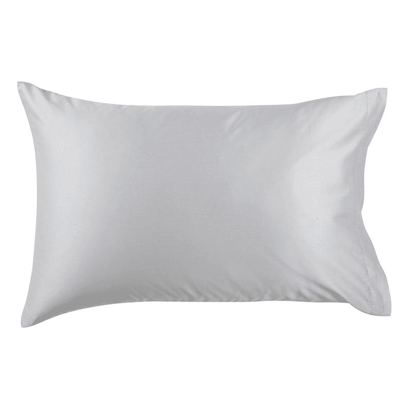 Sateen Pair of King Pillowcases, Platinum
