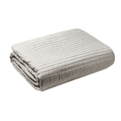 Image showing the Quilted Lines Bedspread 220X230, Silver Grey product.