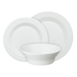Image showing the James Martin Everyday 12 Piece Boxed Dinnerware Set, White product.