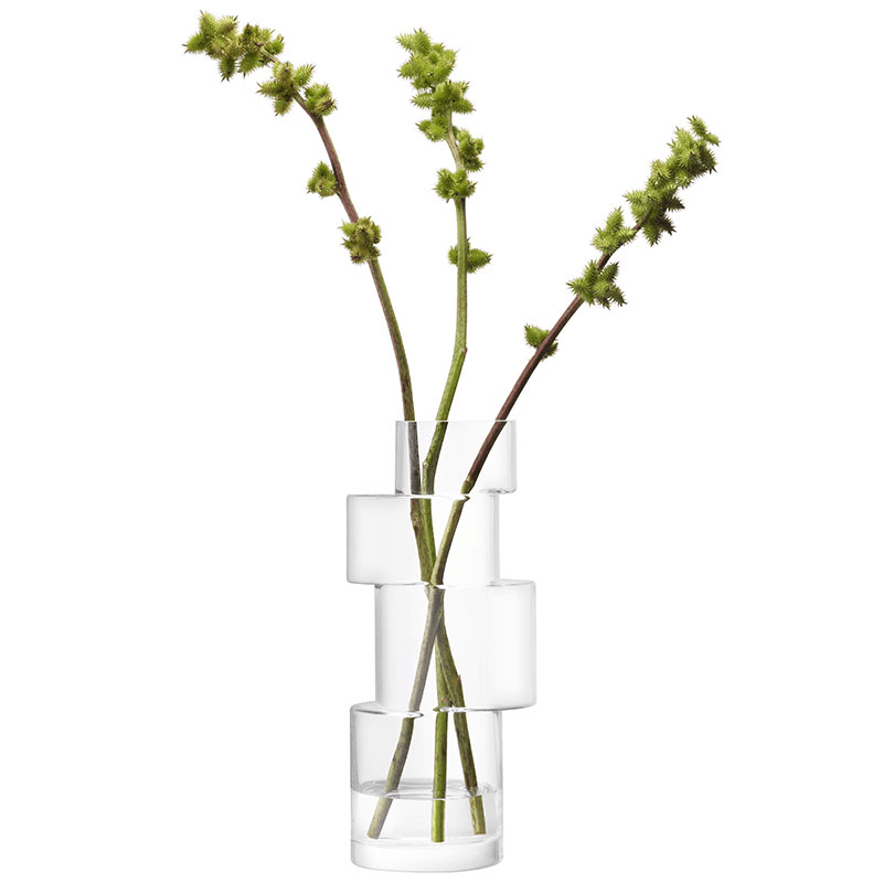 Tier Vase, H35cm, Clear