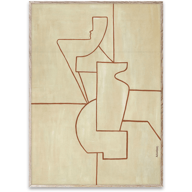 Antic Ideal Framed Print, 50 x 70cm, Natural